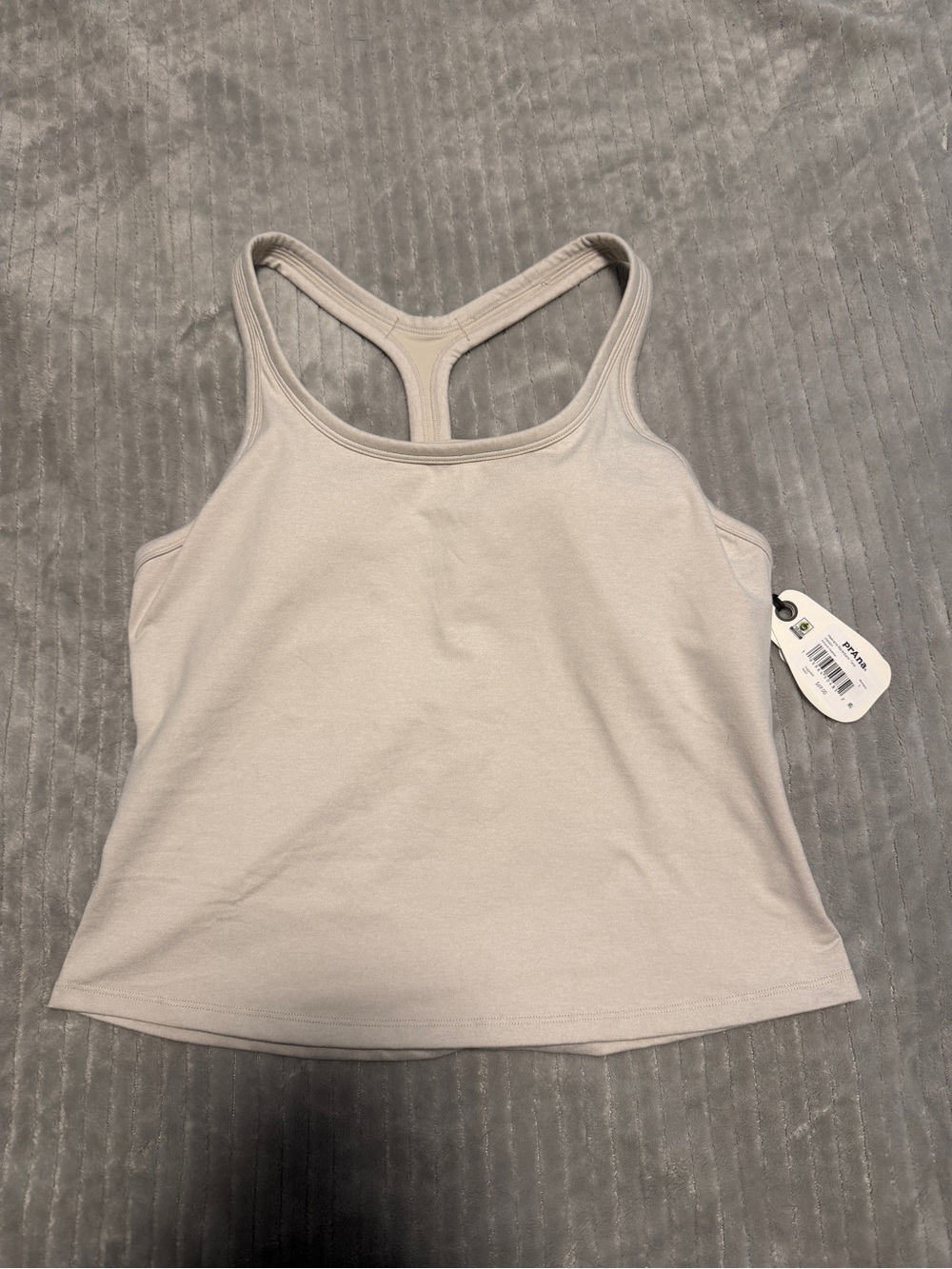 Prana Light Gray Racerback Tank - Women